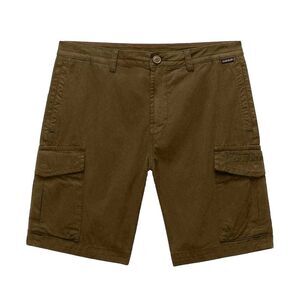 Napapijri Mens Deline Cotton Blend Cargo Shorts / Green
